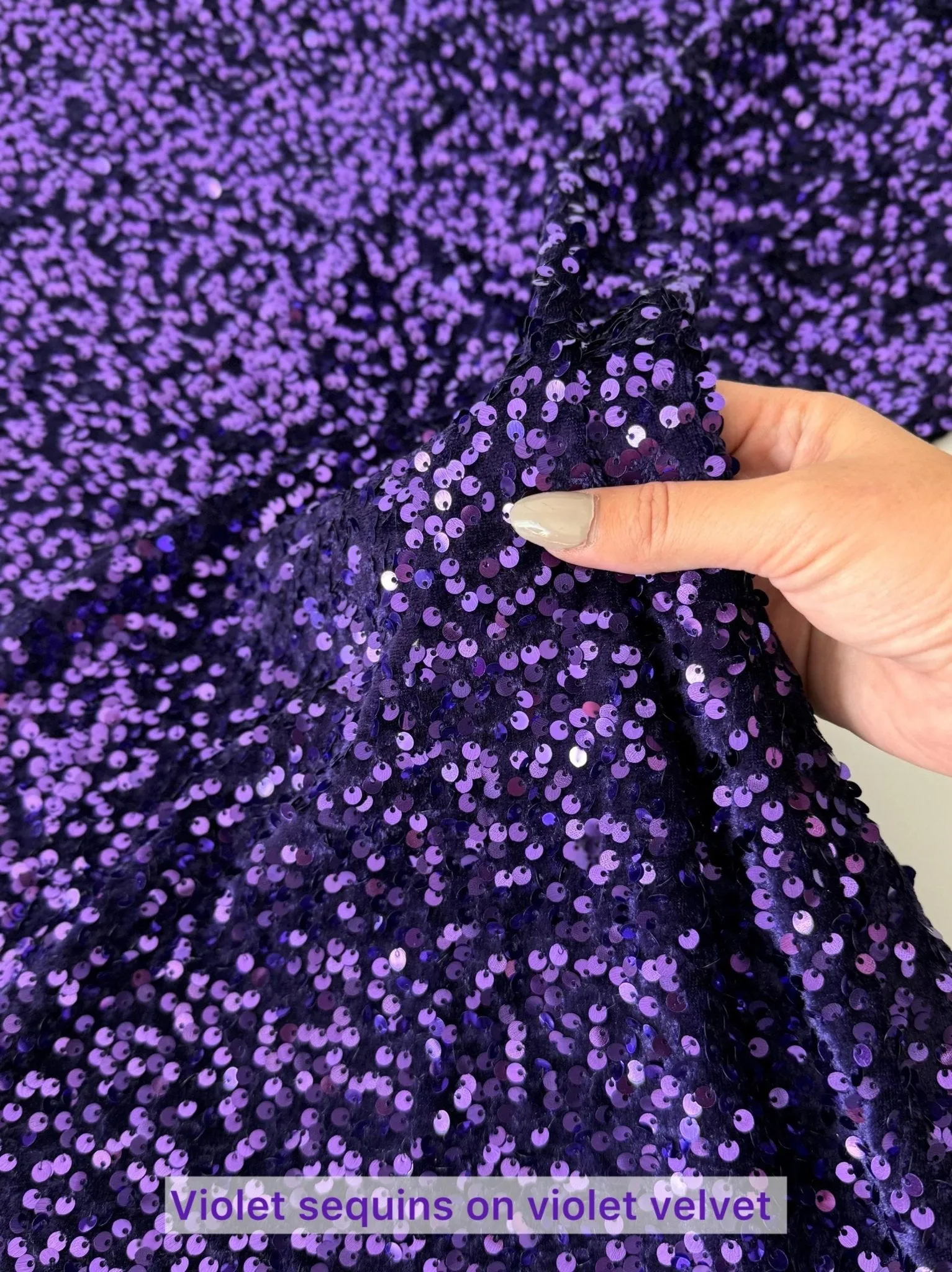 Sequin Velvet Fabric