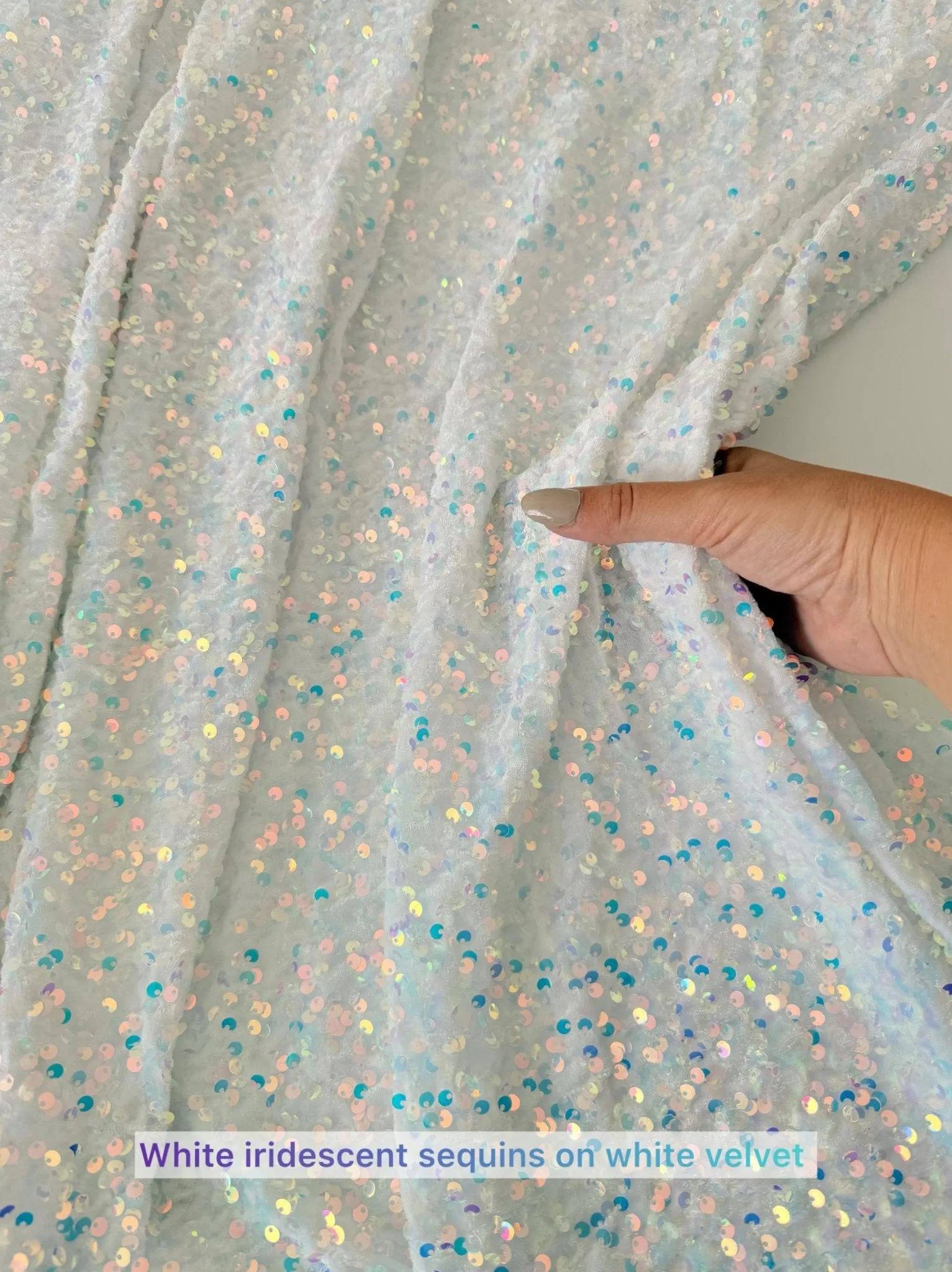 Sequin Velvet Fabric