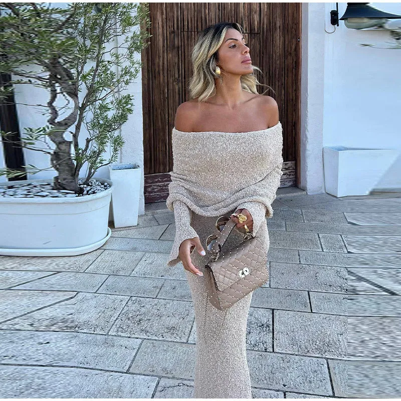 Slim Knitted Sexy See Through Dresses