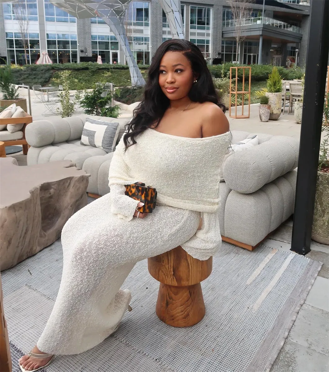 Slim Knitted Sexy See Through Dresses