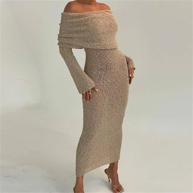 Slim Knitted Sexy See Through Dresses