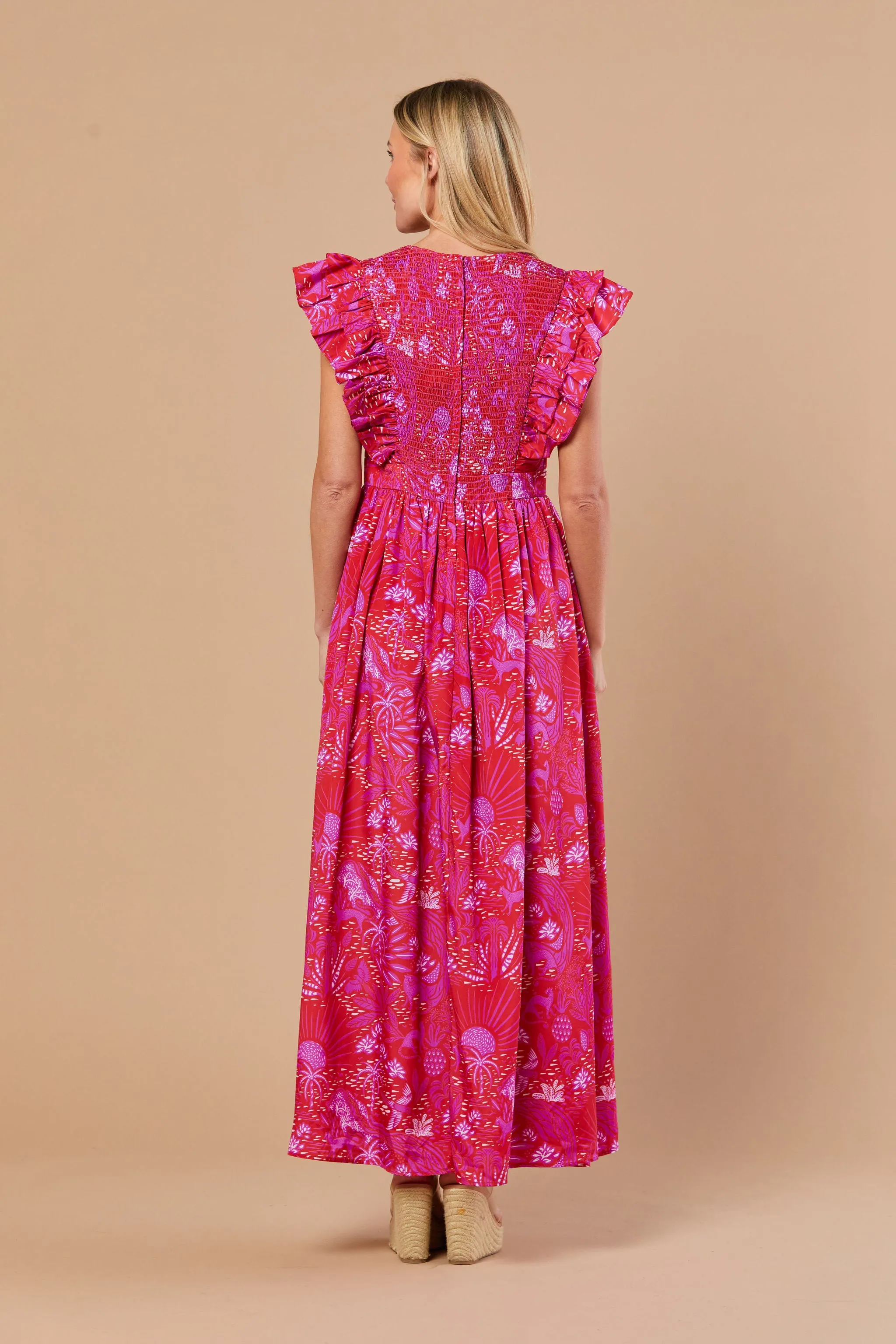 Stacey Dress in Whimsical Island Sunset