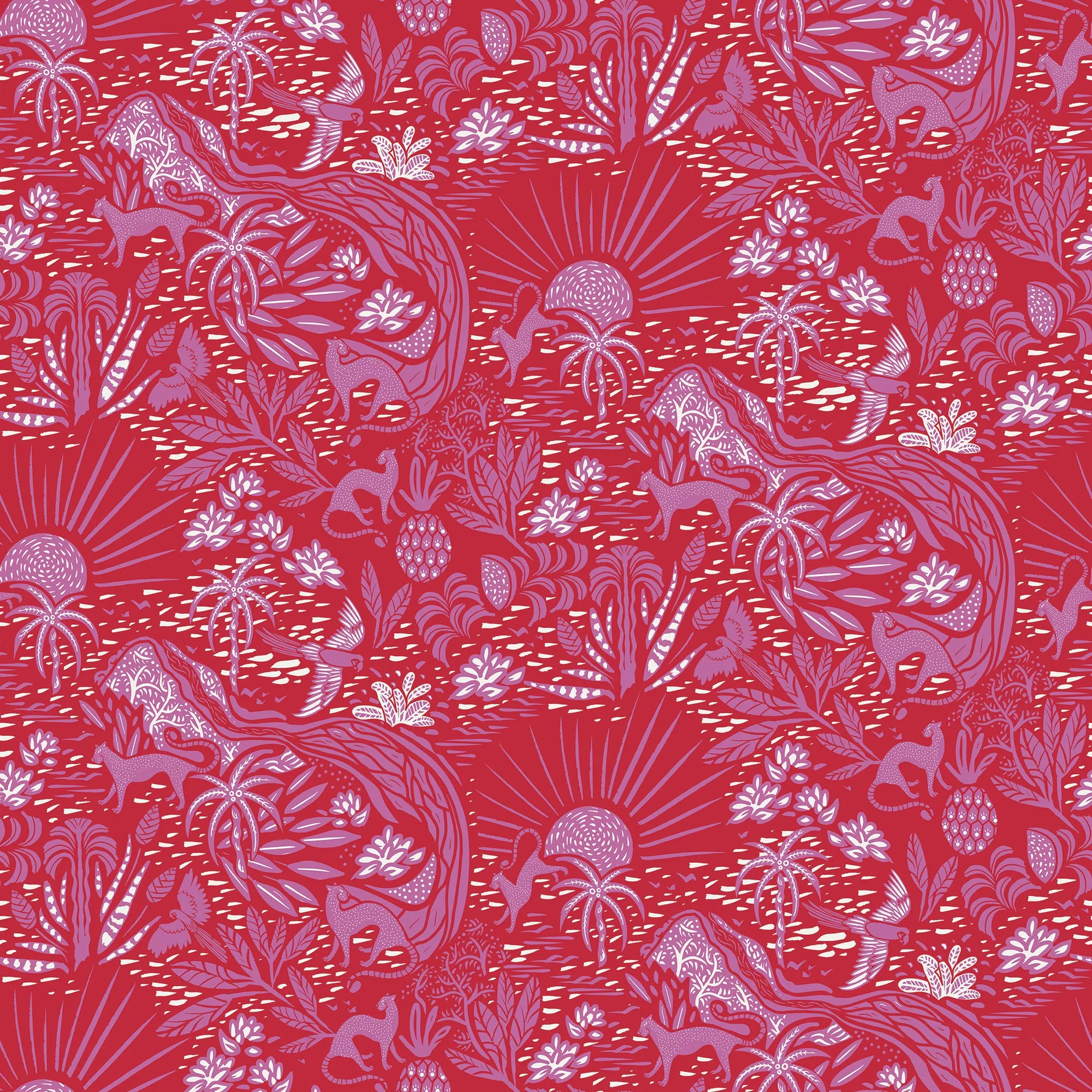 Stacey Dress in Whimsical Island Sunset