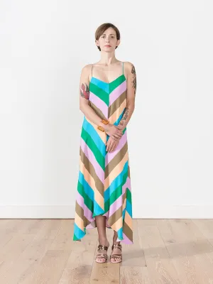 striped slip dress
