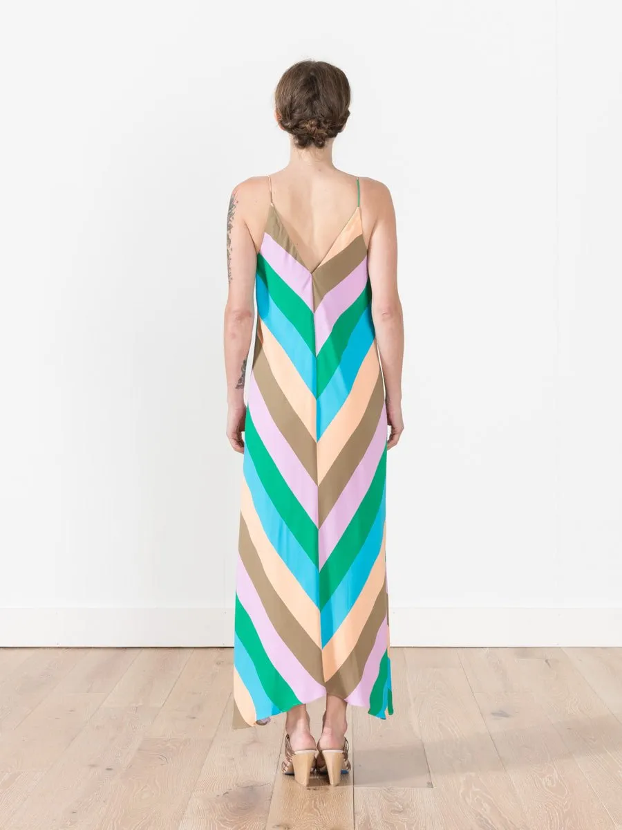 striped slip dress
