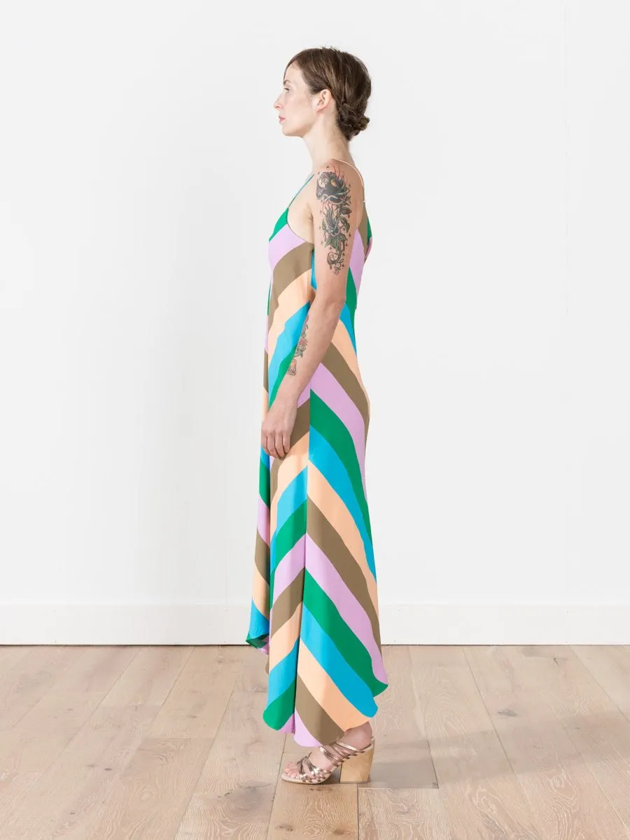 striped slip dress