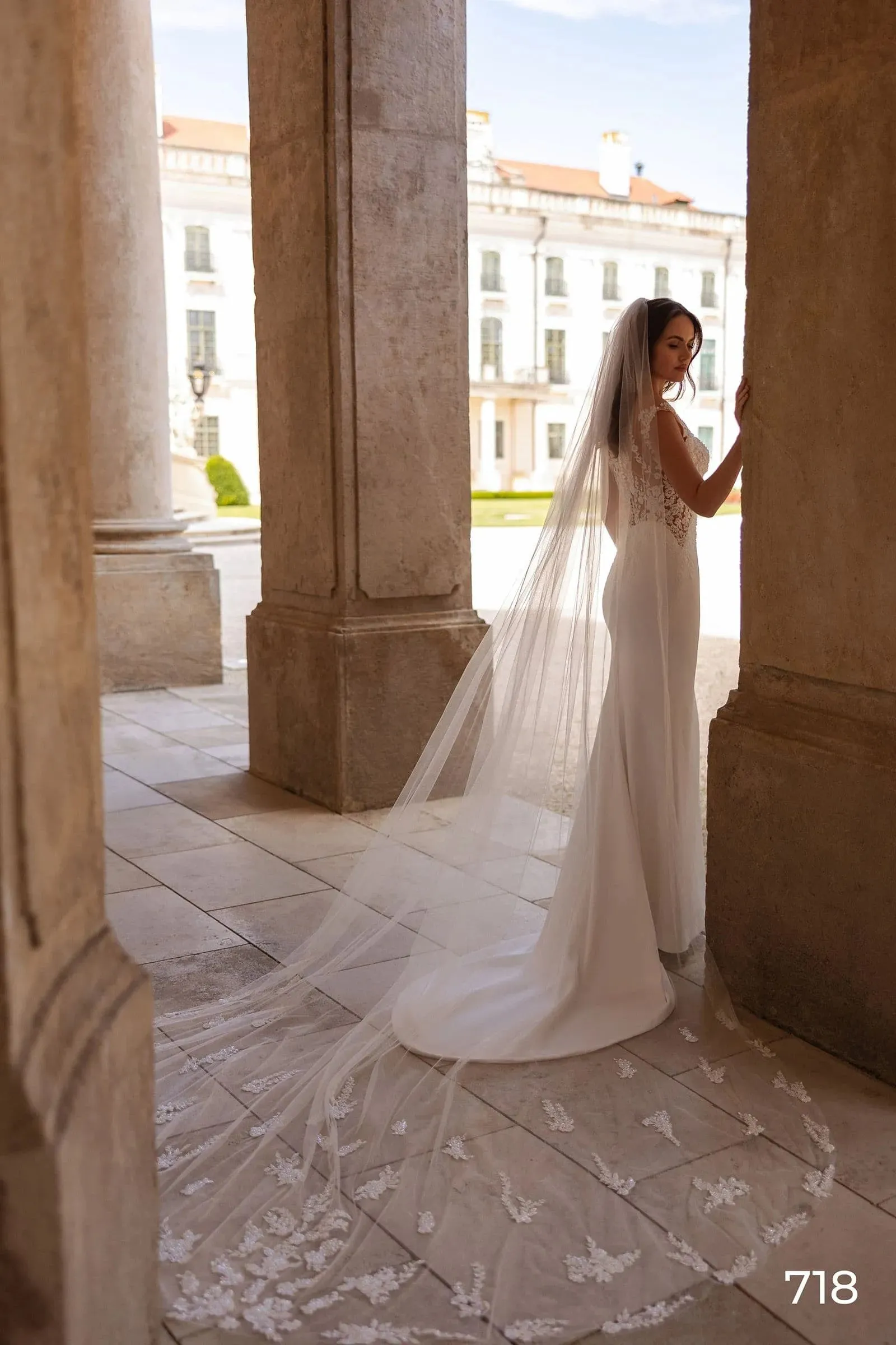 Stunning Backless Mermaid Dresses Wedding Gown Sleeveless Lace Appliques Deep V Neck
