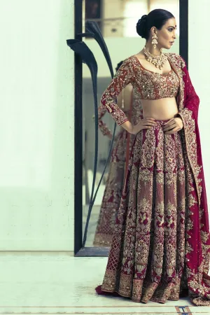 Stunning Full Flared Indian Wedding lehenga # B2065