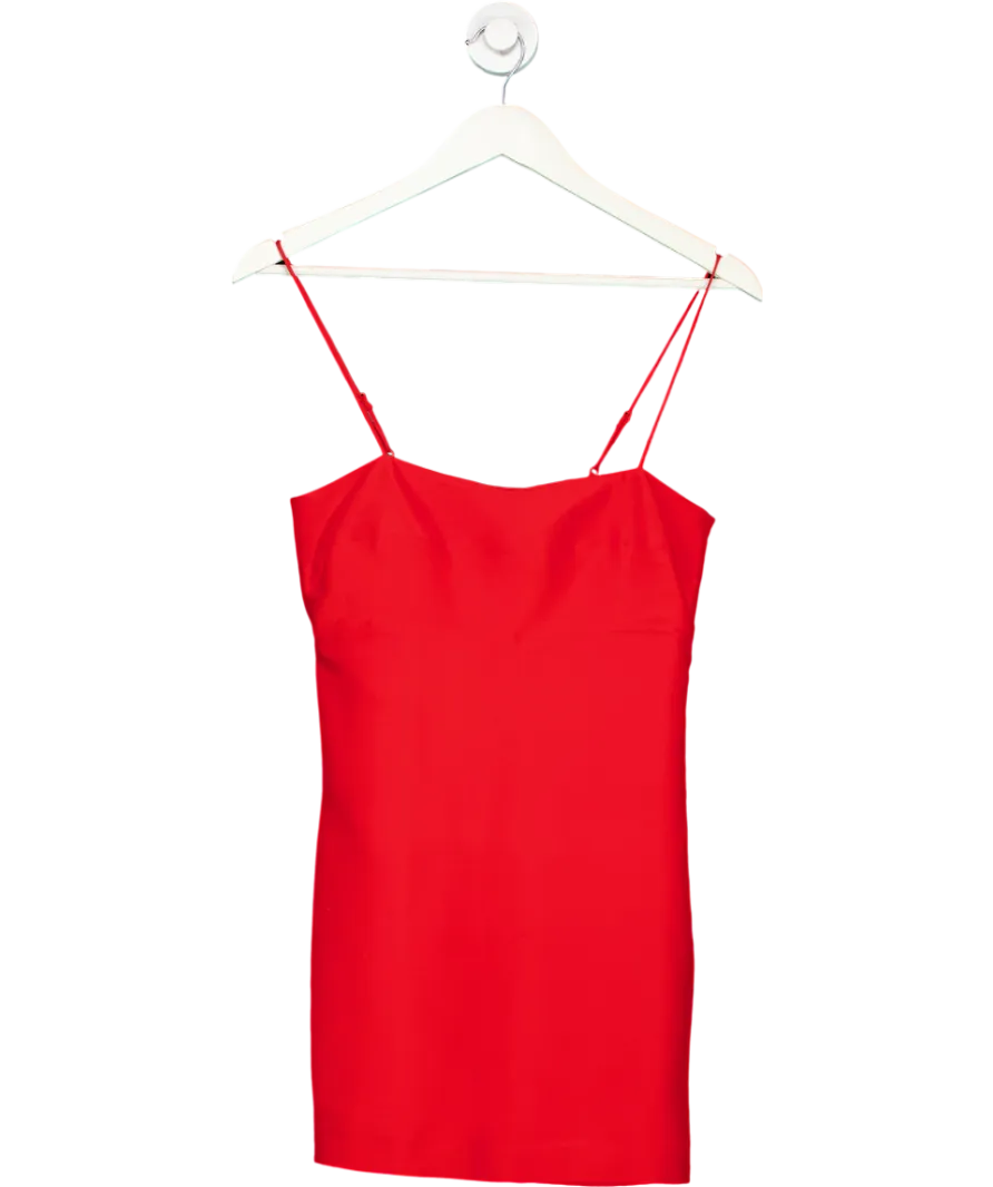 Super Real Red X Claudia Schiffer The Uta Silk Mini Dress UK XS