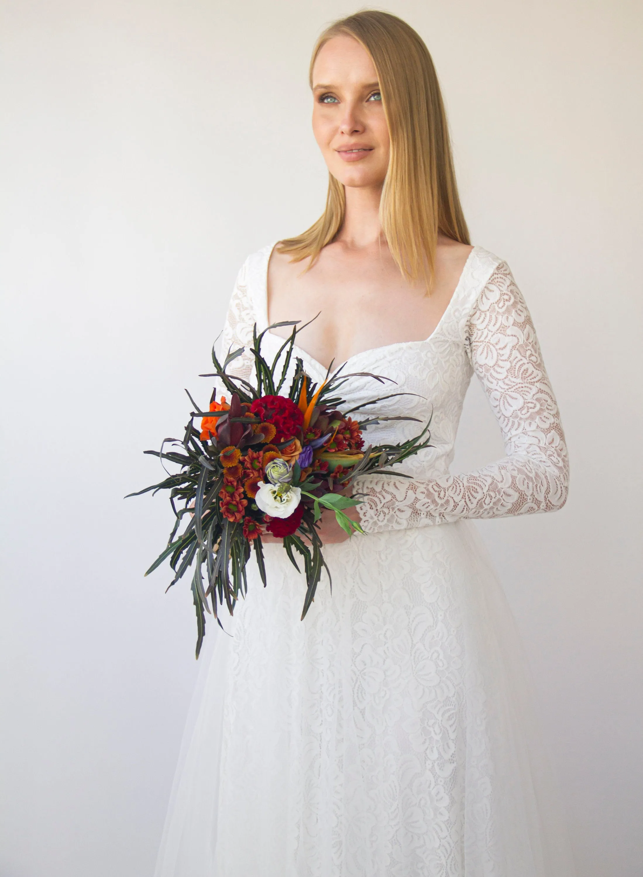 Sweetheart neckline Dress #1408