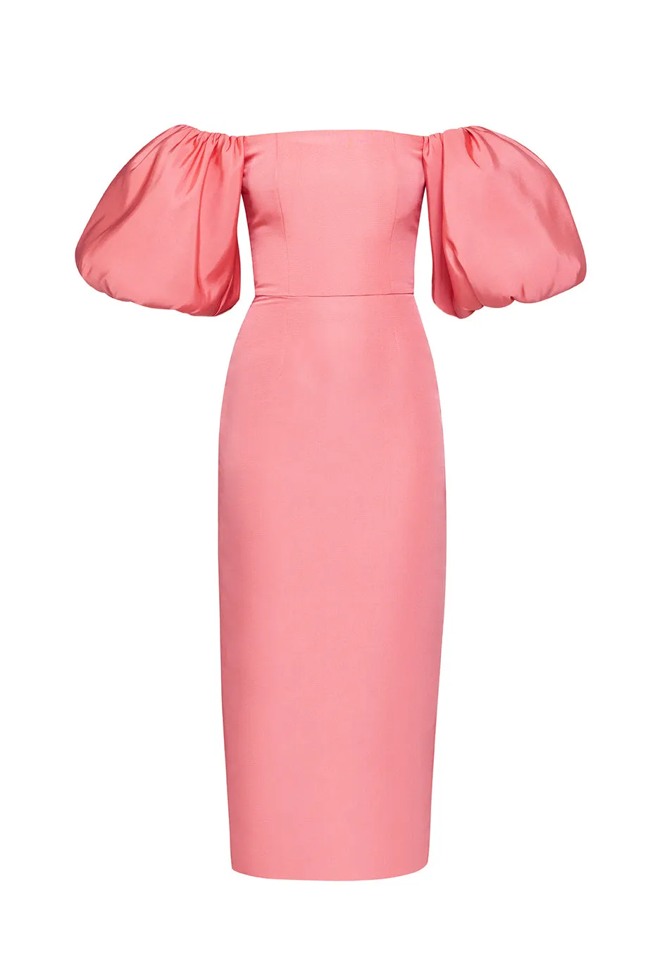 Sylvia Silk Faille Midi Dress