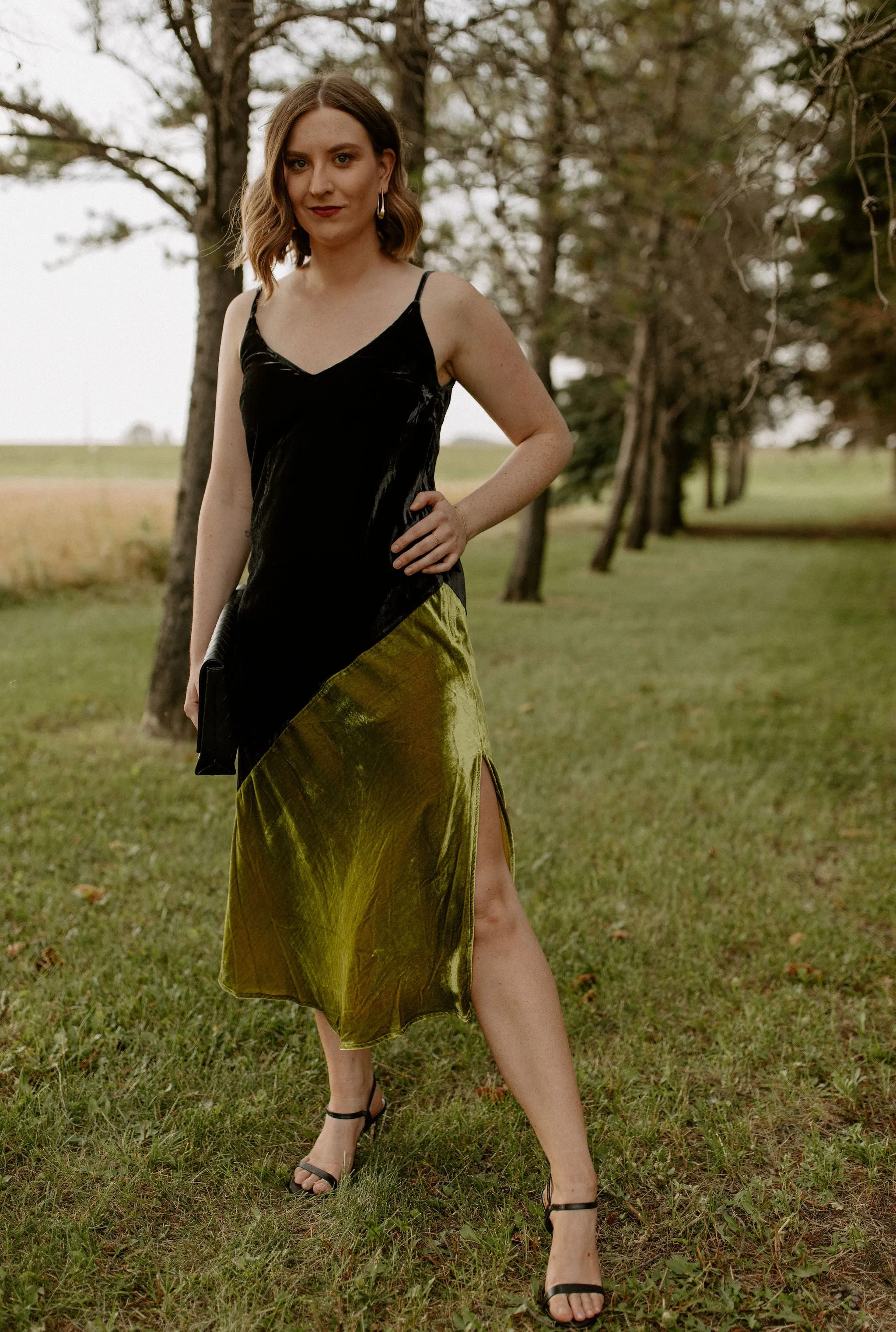 The Engy Velvet Dress by FRNCH