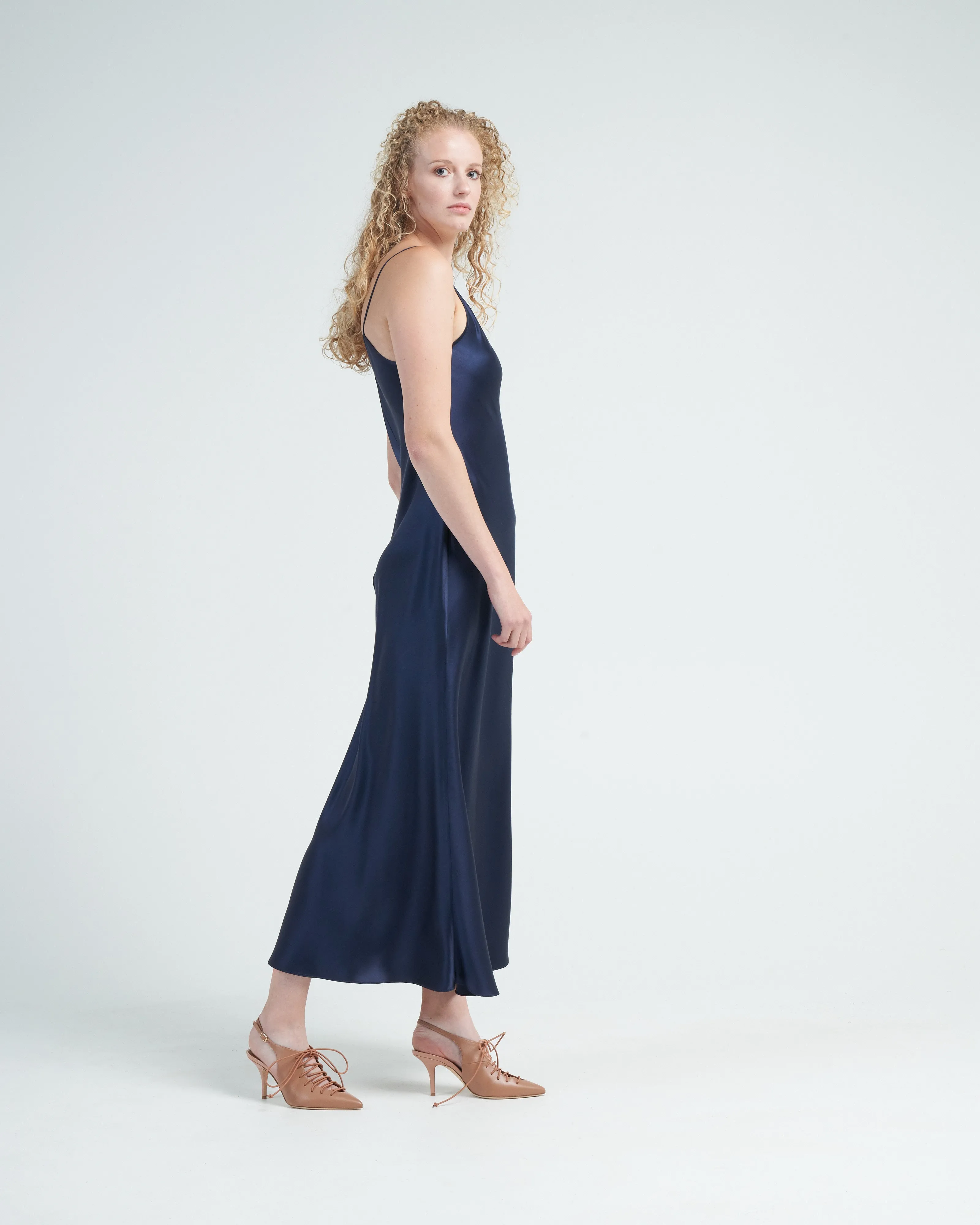 v-neck slip dress
