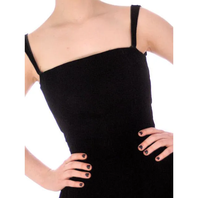 Vintage Black Velvet Gown Suzy Perette Exceptional New Look Late 1940s