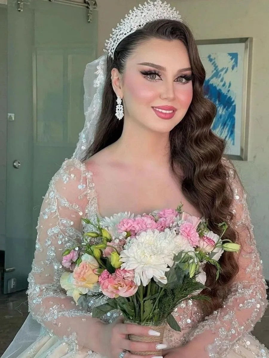 Wedding Dresses Luxury Long Sleeves Bridal Gowns