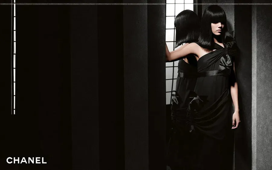 Well Documented Fall 2007 Chanel by Karl Lagerfeld Look 63 Runway & Ad Campaign Dress w Bows