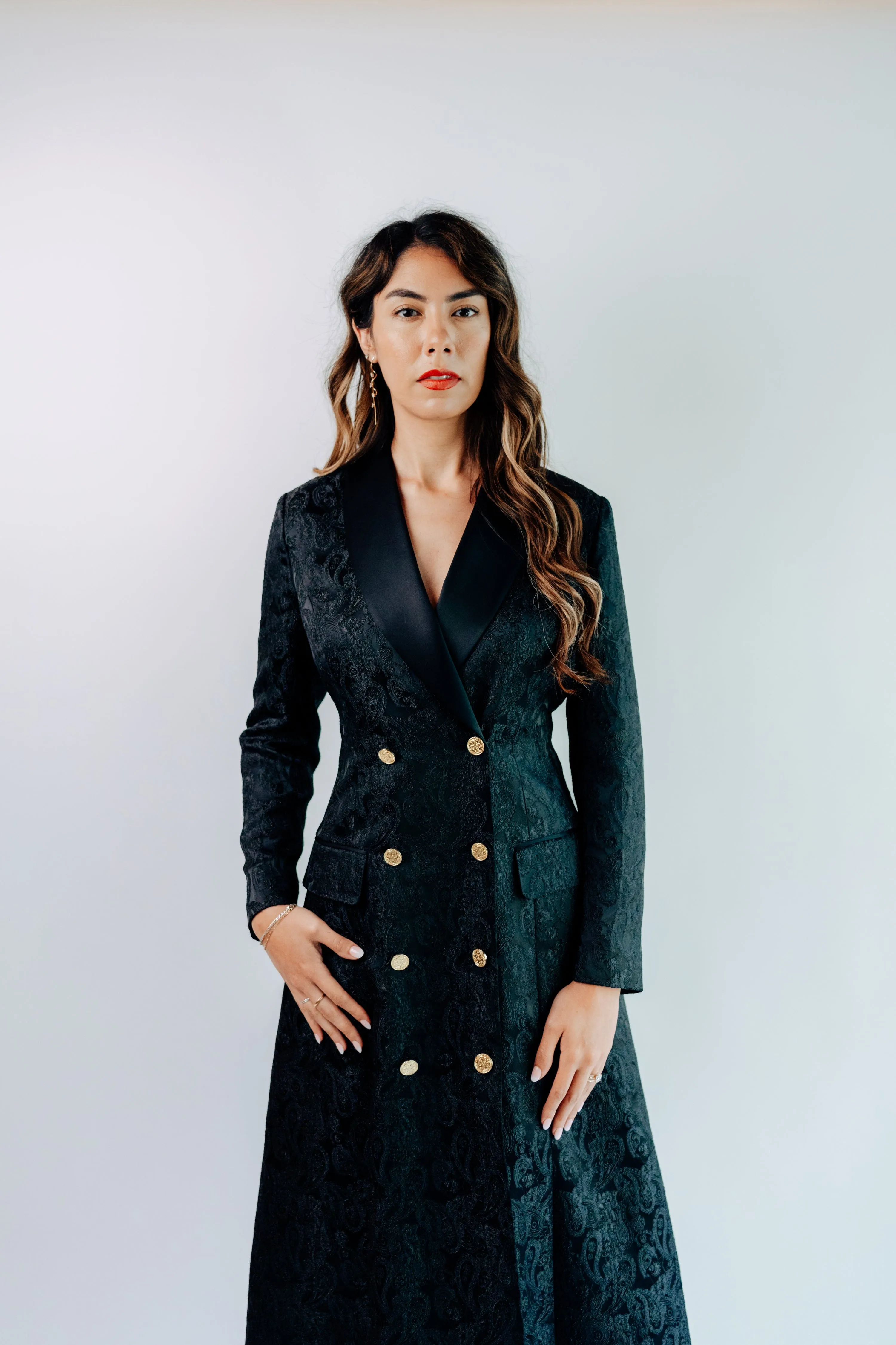 Women - Miami Soire Black Double Breasted Dress