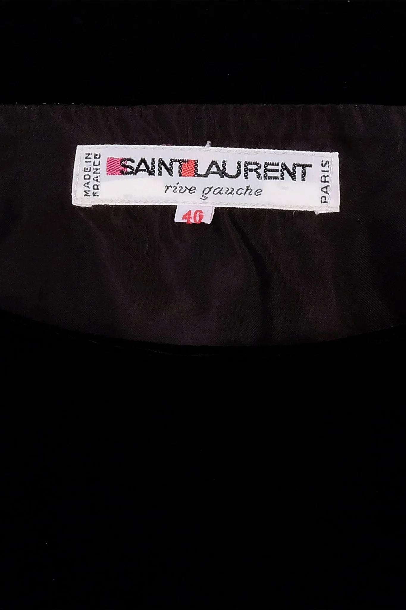 Yves Saint Laurent Fall 1983 Black Dress